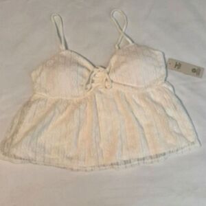 Cream Lace Tank Top – No Boundaries, NWT, Size XS